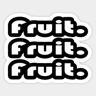 Fruit Typography Sticker